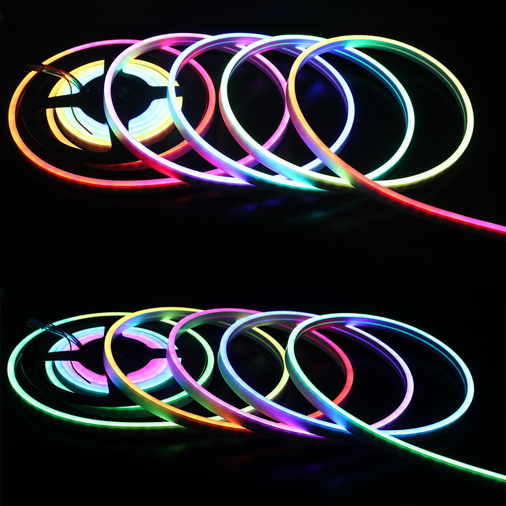 12V WS2811 Waterproof Addressable LED Neon Strip Lights, No Light Spot 12V WS2811 Waterproof Addressable LED Neon Strip Lights, No Light Spot